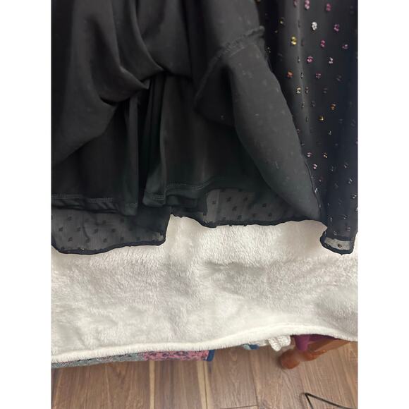 Torrid Mini Clip Dot Blouson Dress 2 2X Smocked Neck Waist - Picture 6 of 11